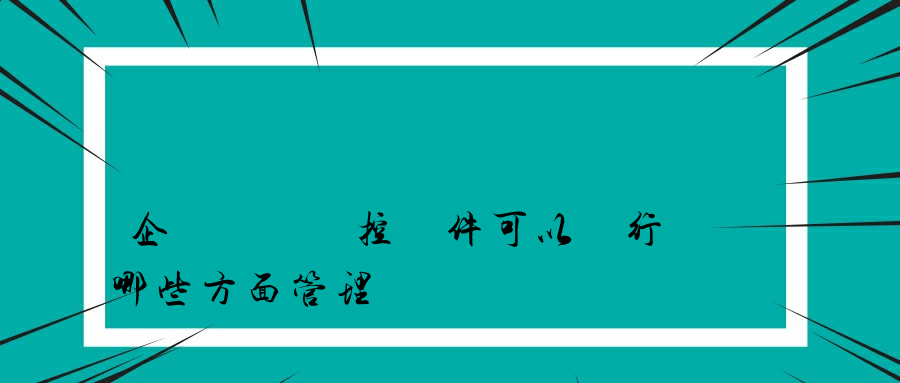 企業電腦監控軟件可以進行哪些方面管理