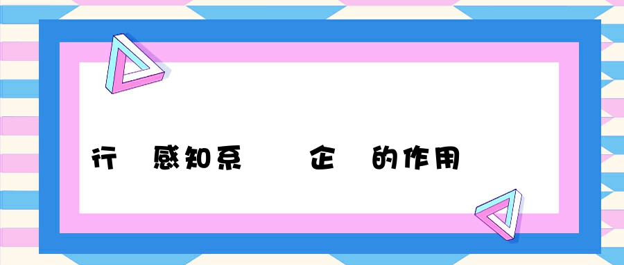 行為感知系統對企業的作用